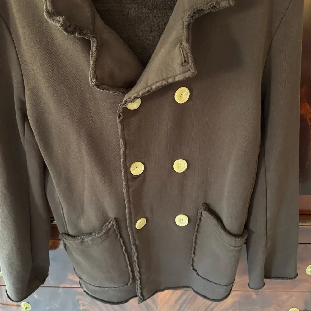 Frank & Eileen Belfast Sweatshirt Peacoat Triple Fleece Irish Chocolate S